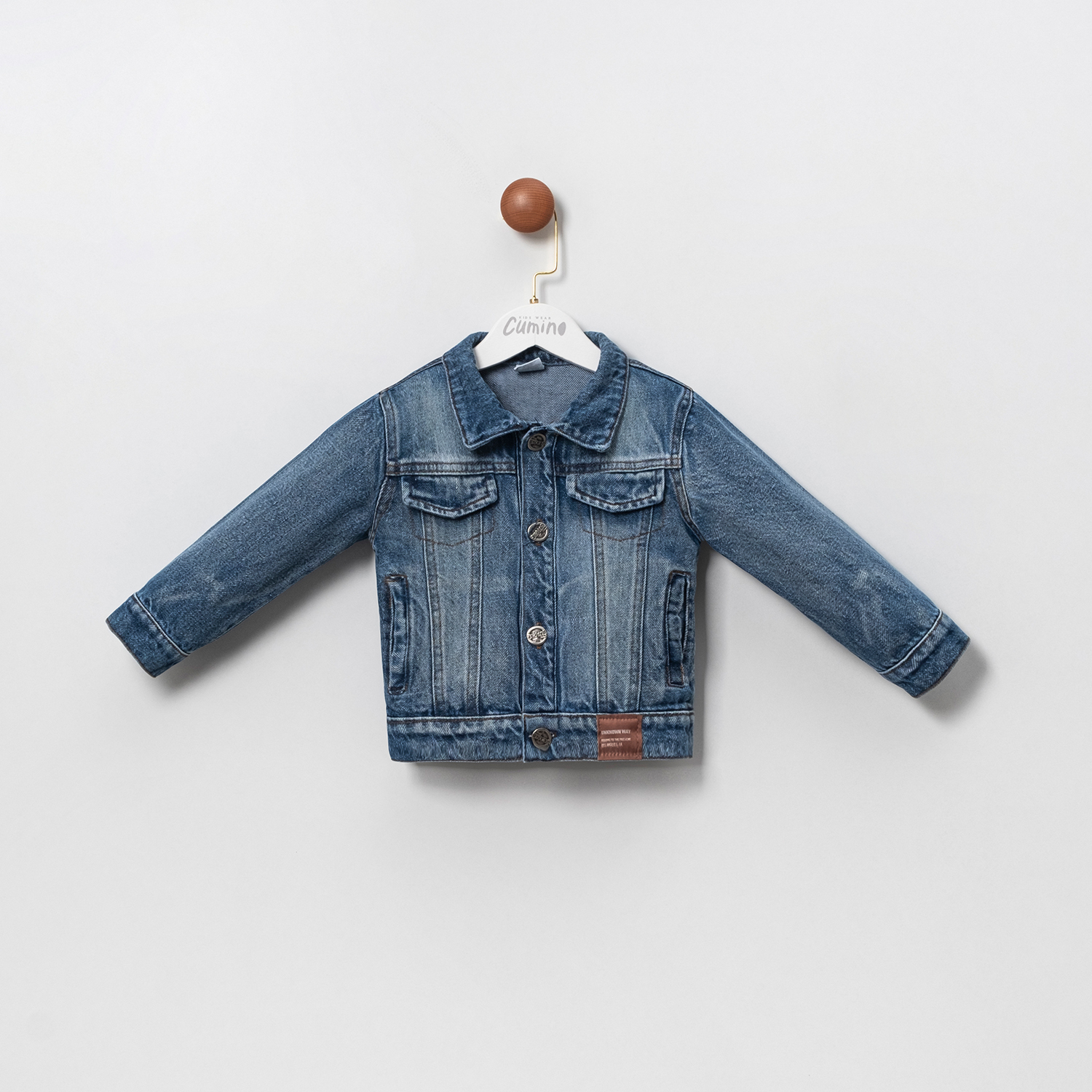Cumino Kız Mavi Kot Ceket 2-3-4-5 Yaş
