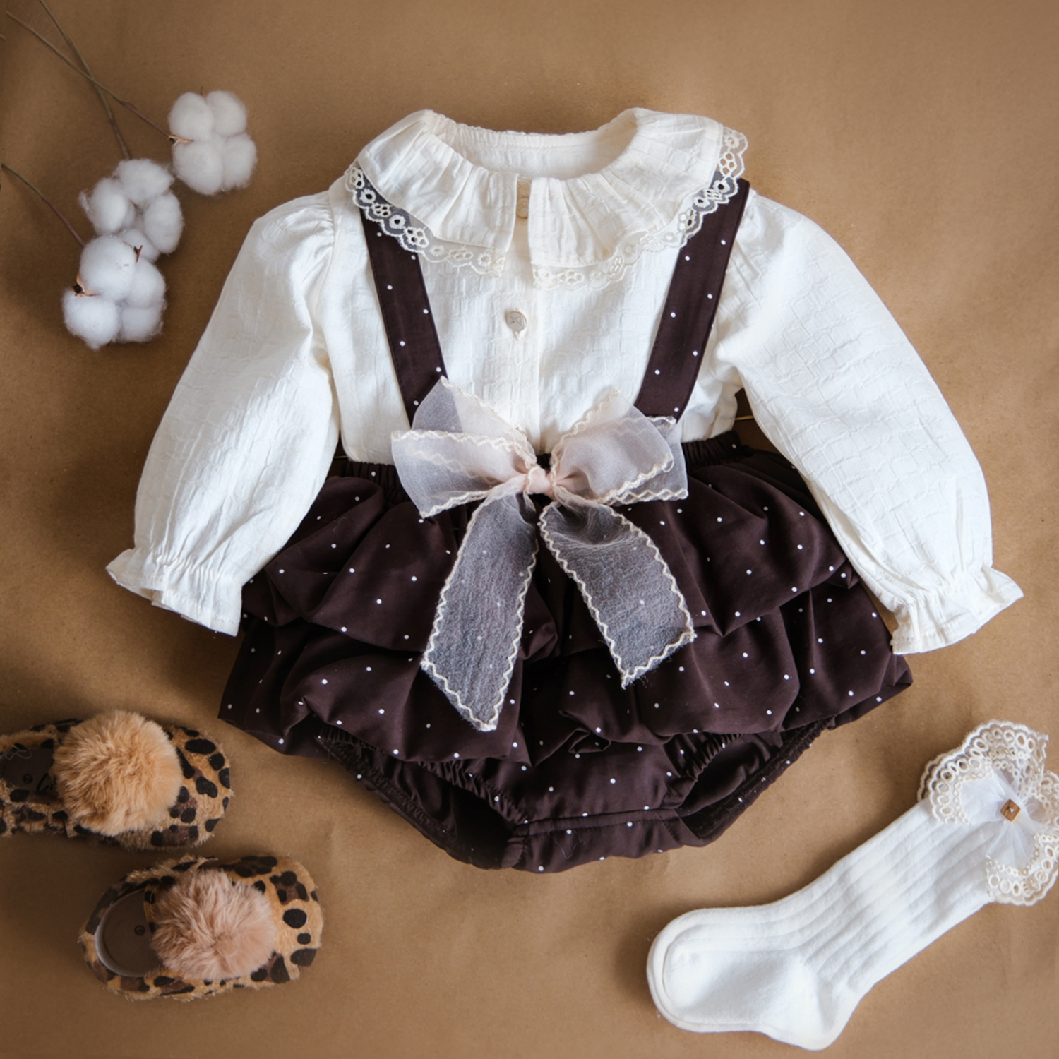 DOTELLE 2'Lİ KIZ TAKIM 6-9-12-18 AY