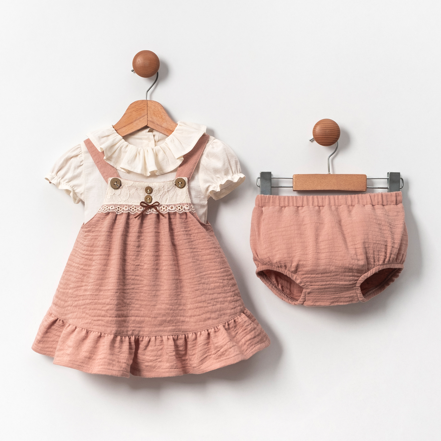 MİNİ PRENSES KIZ BEBEK ÜÇLÜ TAKIM