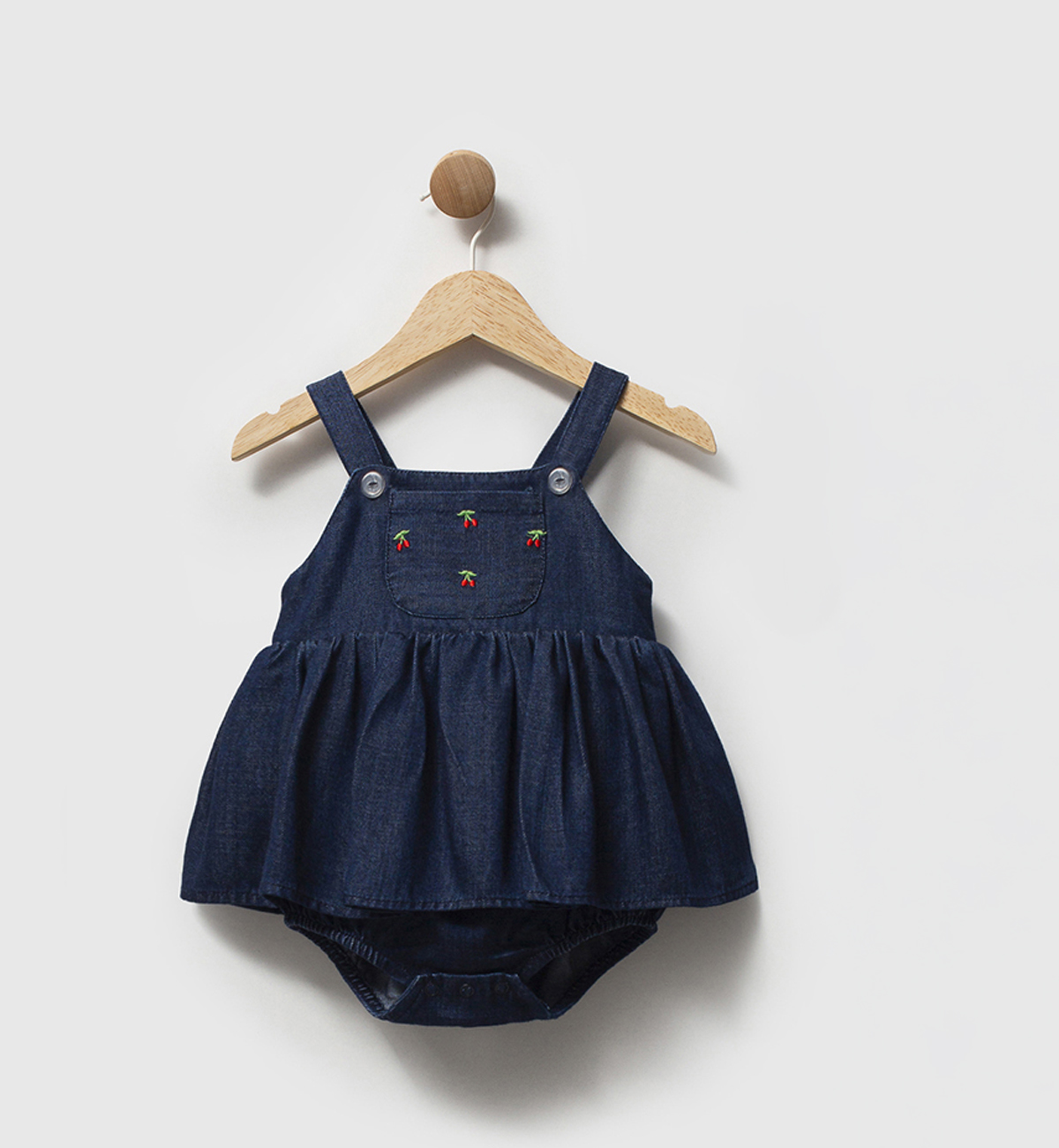 KİRAZ NAKIŞLI KIZ BEBEK TULUM