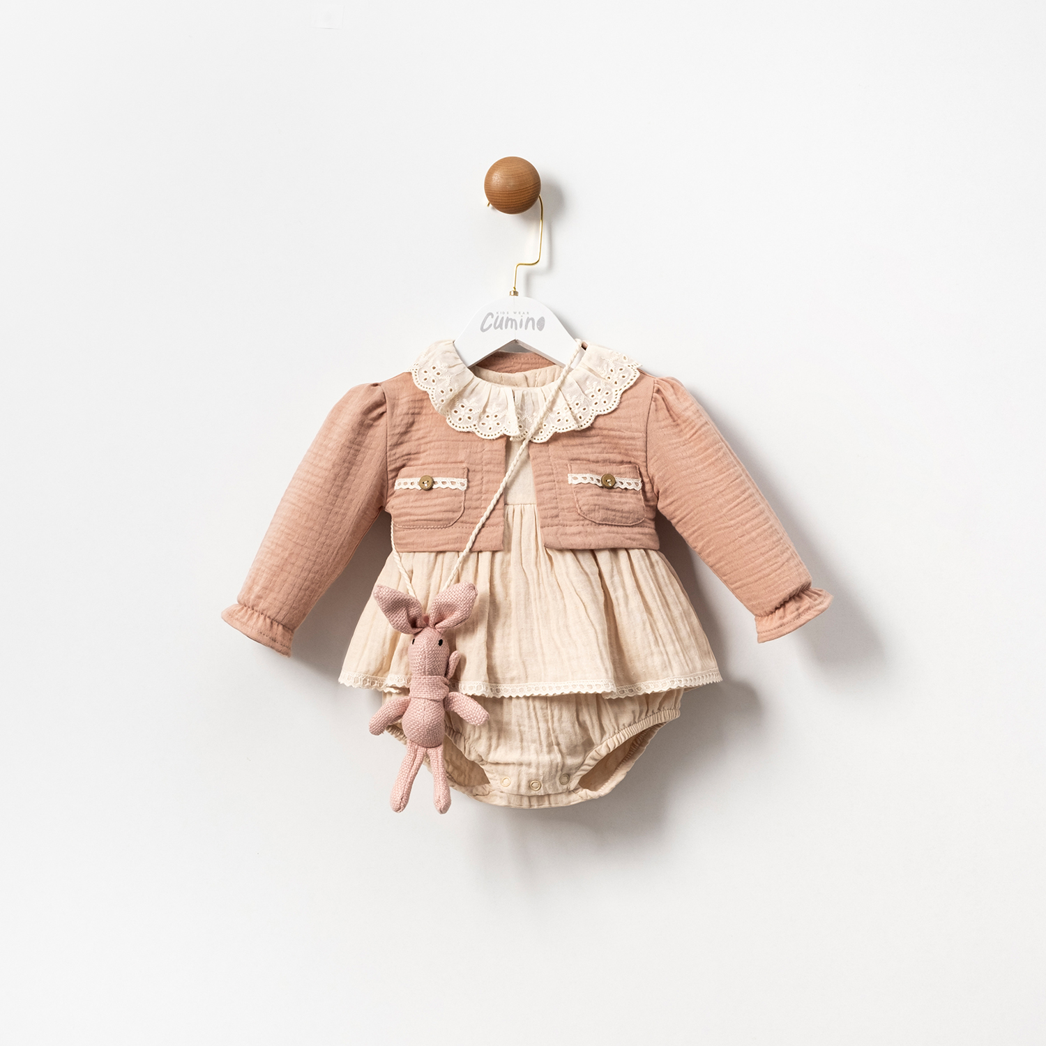 Cumino Rabbit 2 li Kız Çocuk Takım 6-9-12-18 Ay