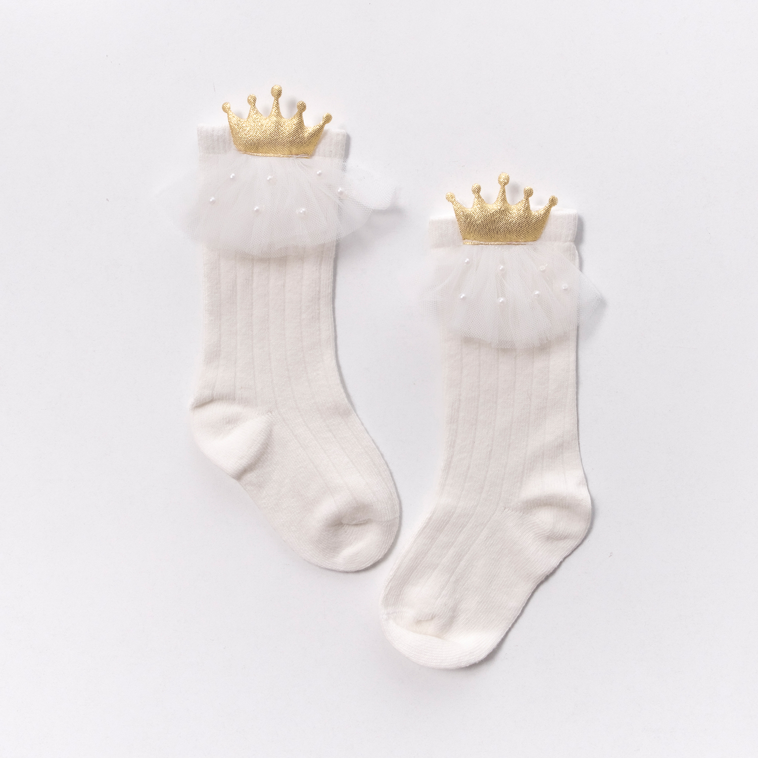 TÜLLÜ TAÇLI ÇORAP