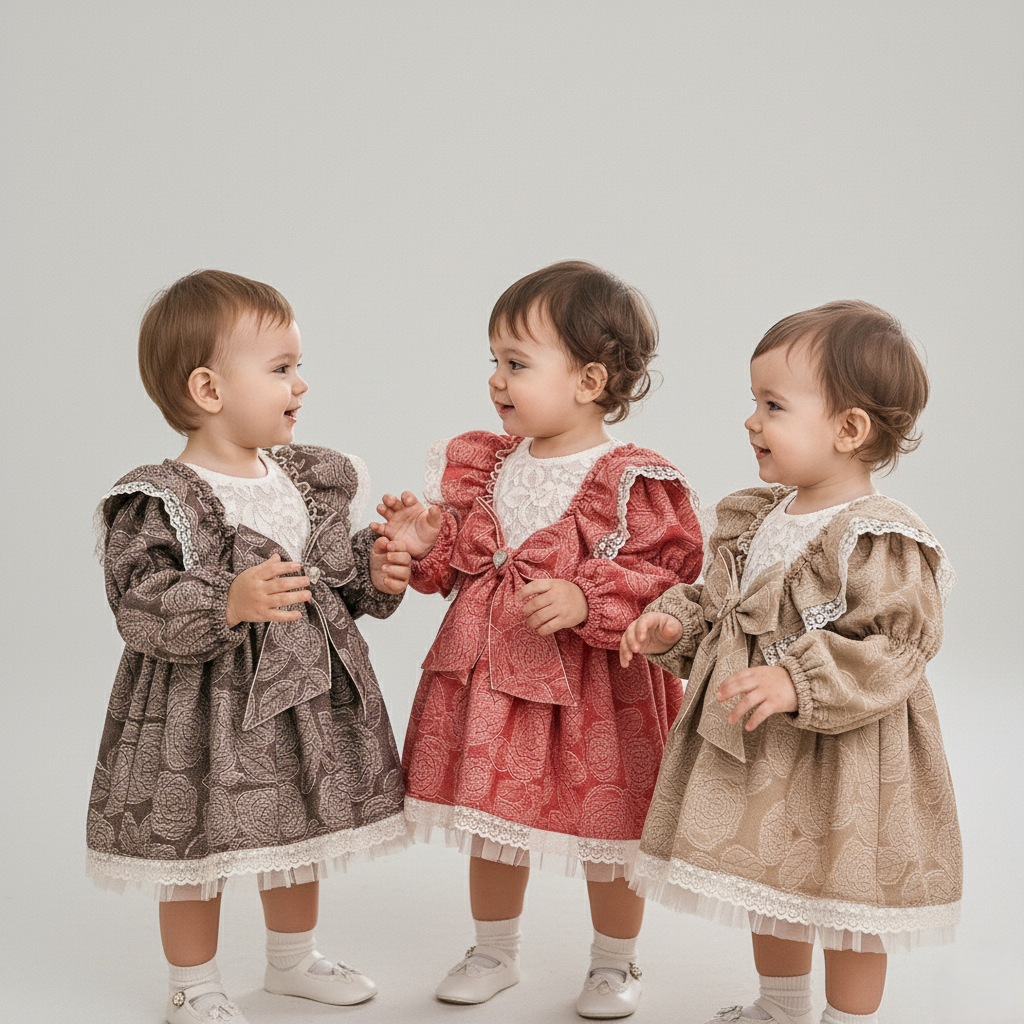 DUCHESS KIZ ELBİSE 9-12-18-24 AY