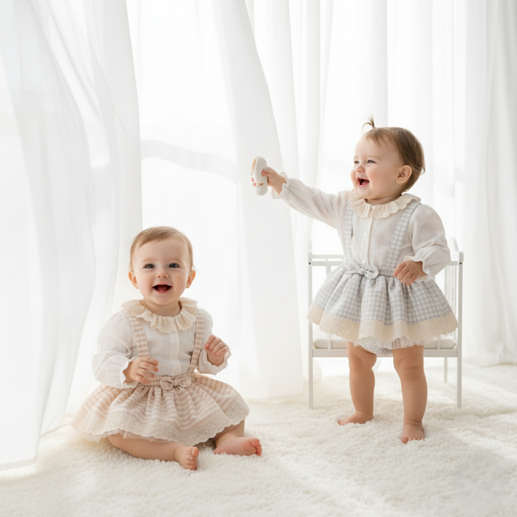 MİNİ PÖTİKARE ZARAFETİ KIZ BEBEK ROMPER İKİLİ TAKIM