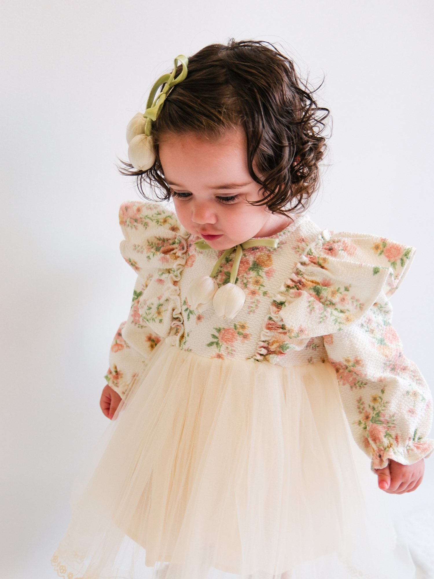 LALELİ KIZ BEBEK ELBİSE