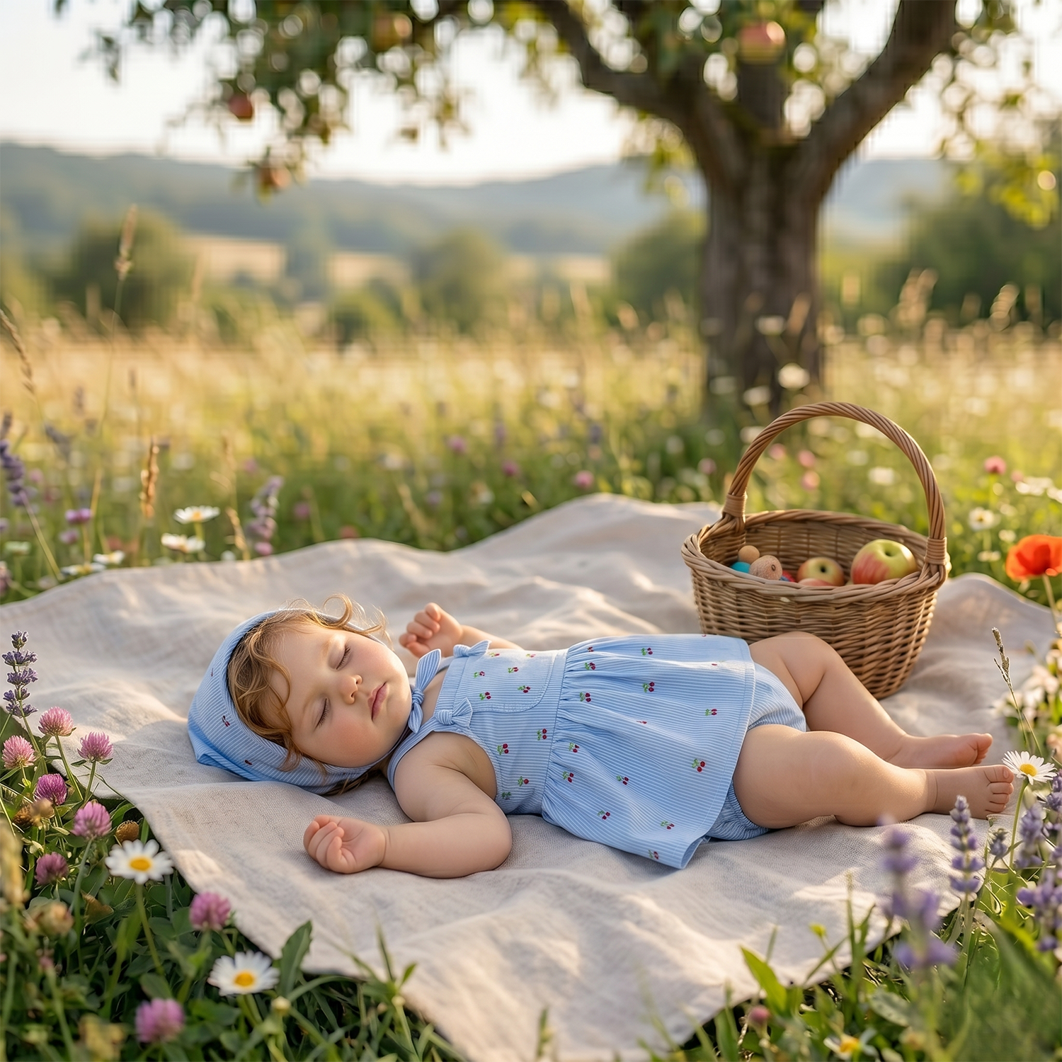 KİRAZLI KIZ BEBEK ROMPER TULUM