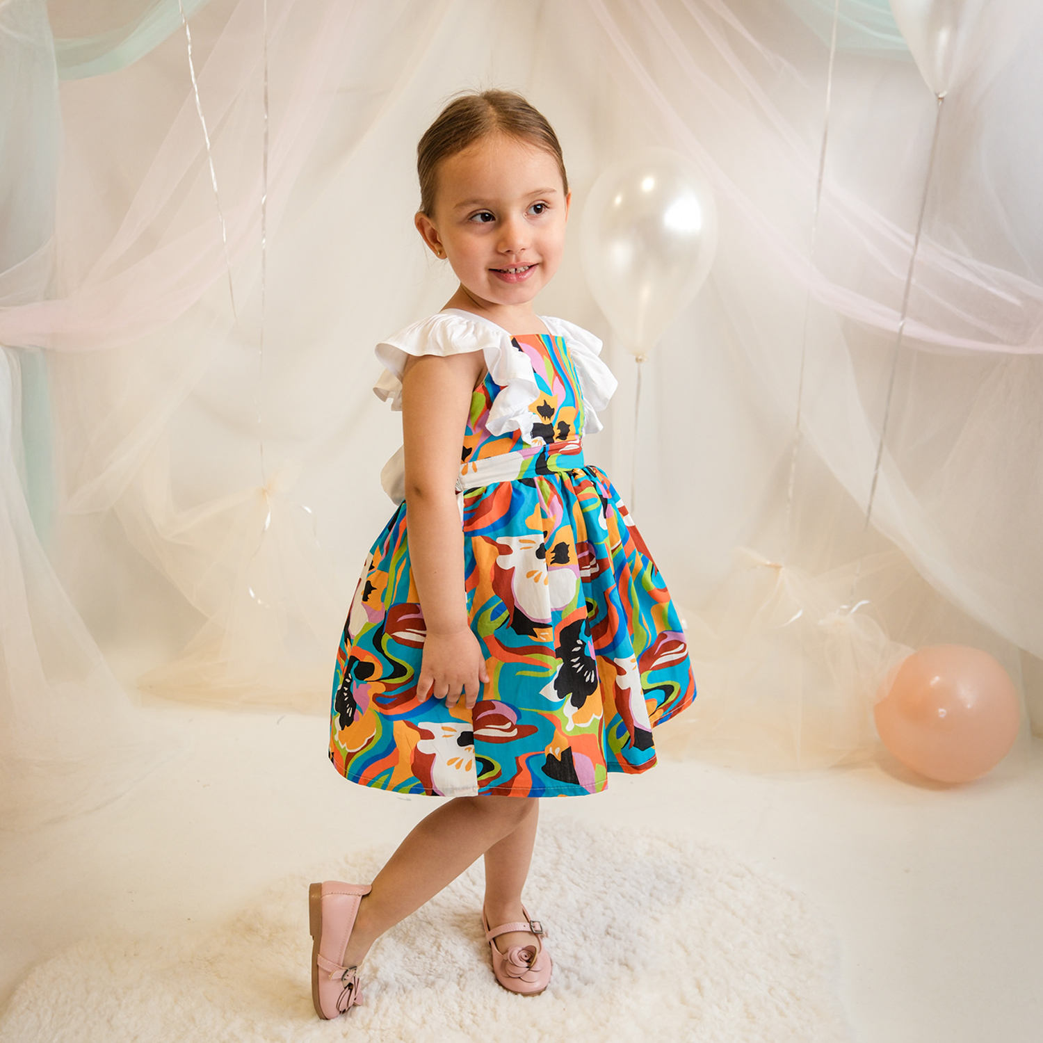 COLORE KIZ ELBİSE 2-3-4-5 YAŞ