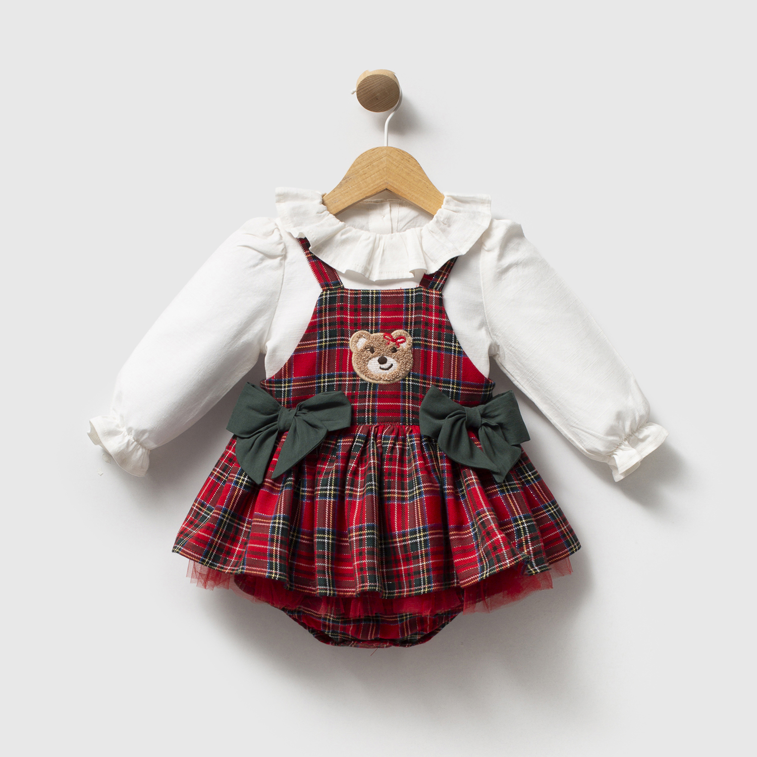 AYICIK  DESENLİ KIZ BEBEK  2'Lİ TAKIM