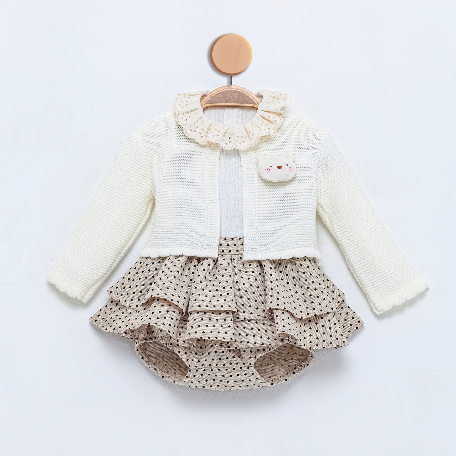 TERLIA 3'LÜ KIZ TAKIM 6-9-12-18 AY