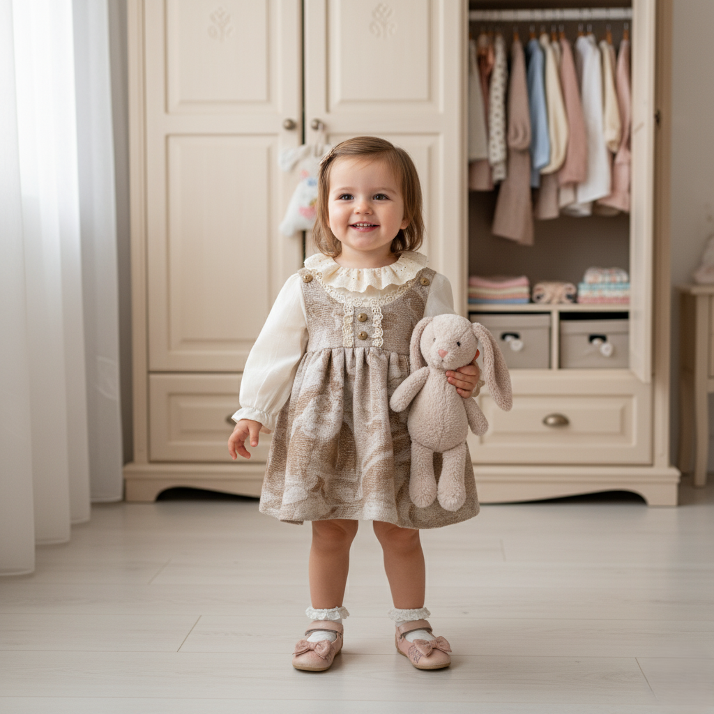 GÖMLEK JİLE KIZ BEBEK 2 Lİ TAKIM