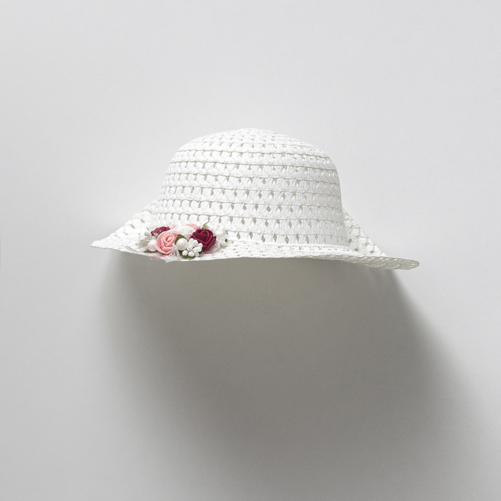 KIZ  ÇOCUK ÇİÇEKLİ ŞAPKA