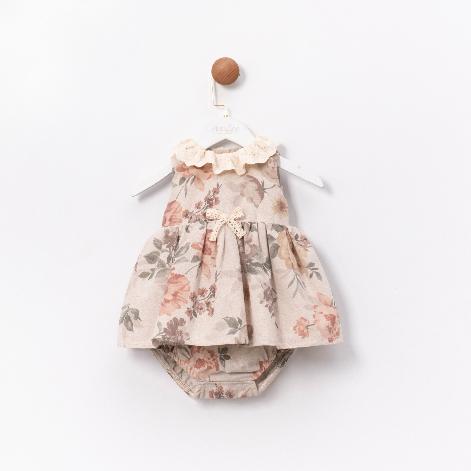 ÇİÇEK DESENLİ KIZ BEBEK İKİLİ TAKIM