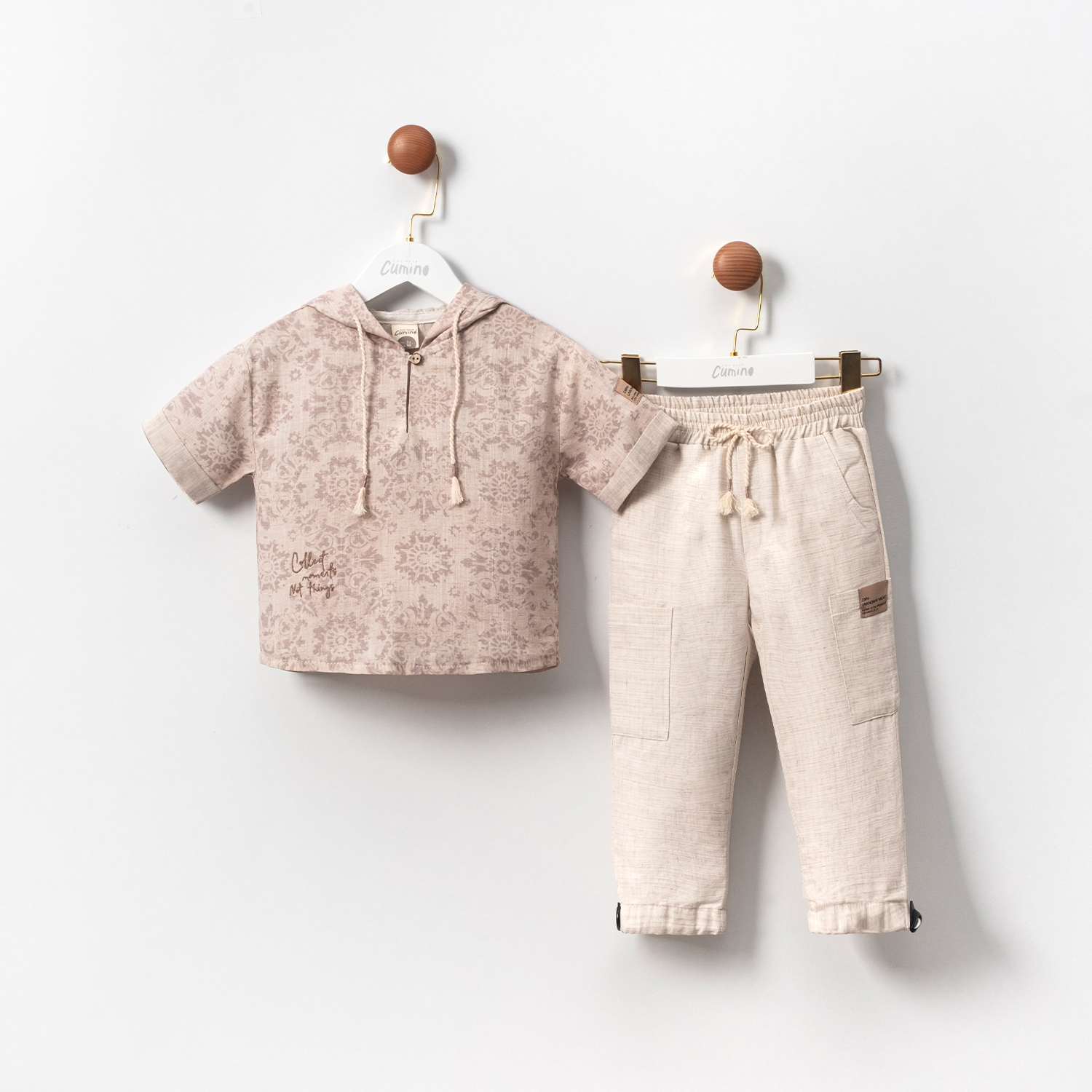 BASKI DESENLİ ERKEK ÇOCUK İKİLİ TAKIM