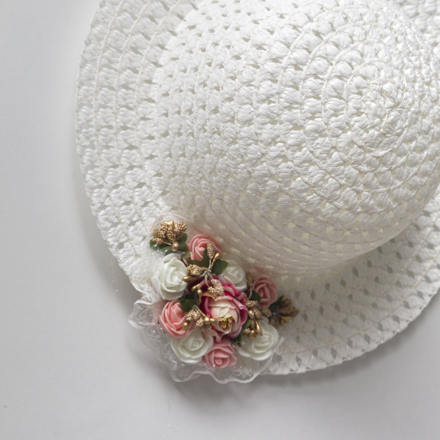 Cumi̇no Standart Kız  Çocuk Çi̇çekli̇ Şapka