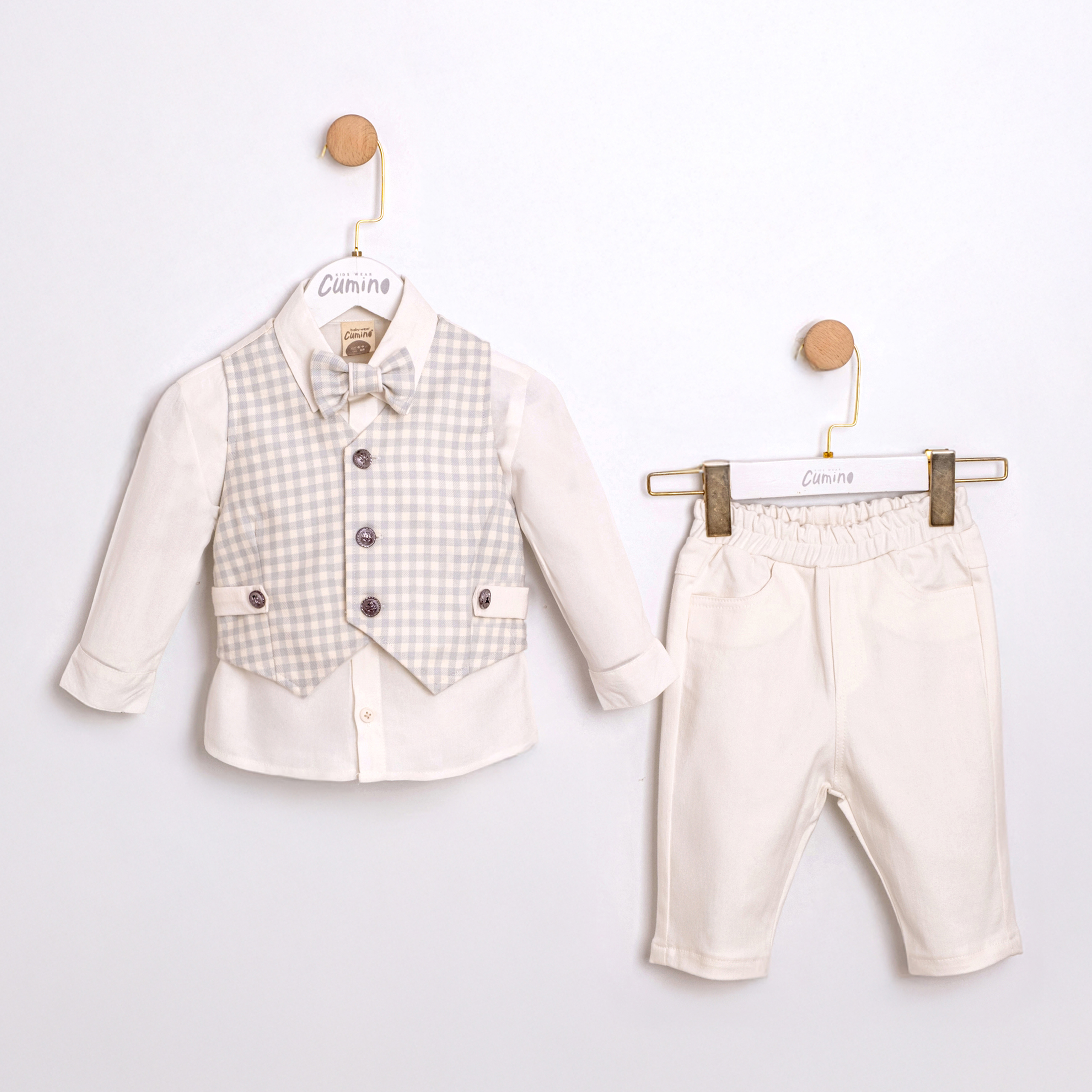 ÖZEL GÜNLER İÇİN ERKEK BEBEK 3LÜ TAKIM