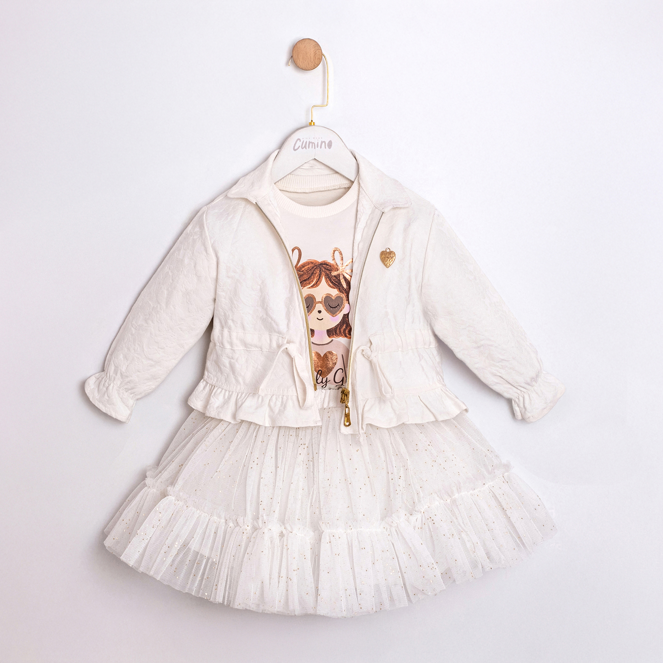 PRENSES KIZ ÇOCUK ÜÇLÜ TAKIM