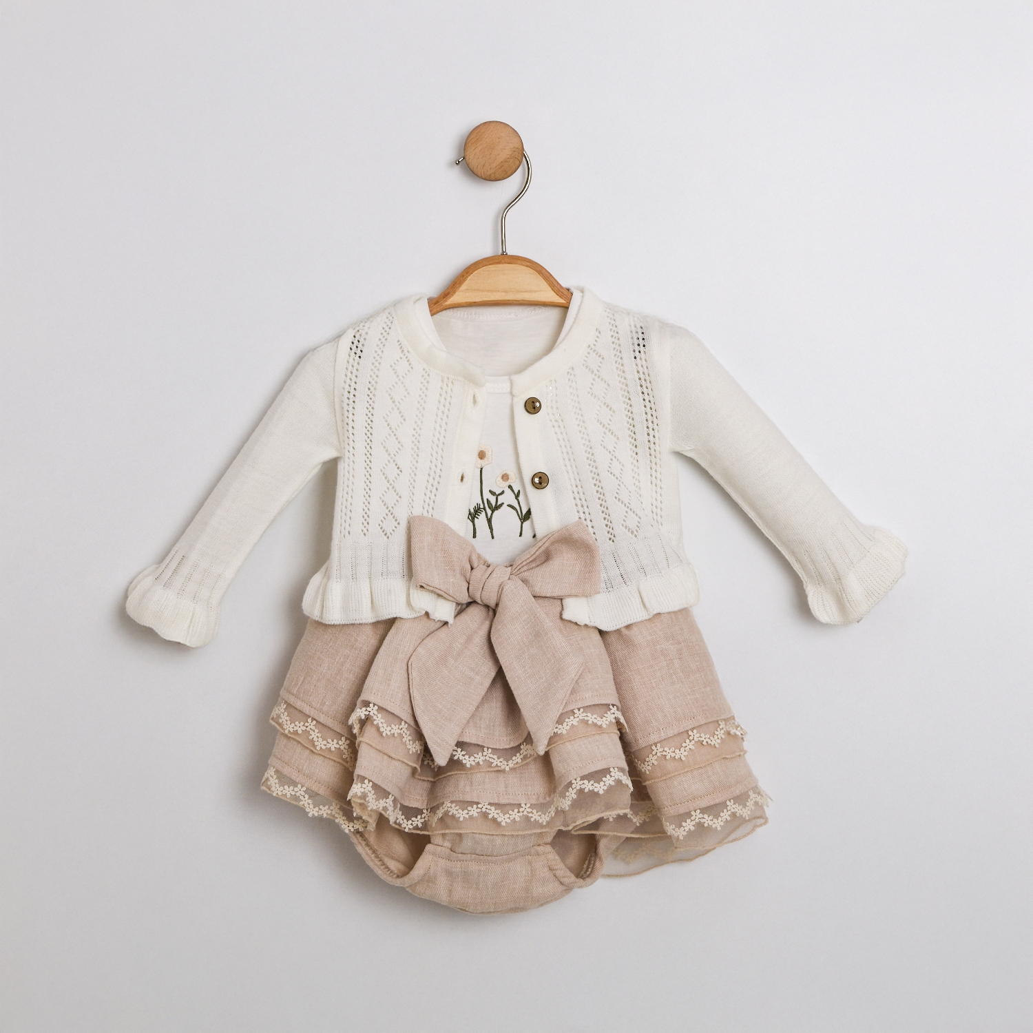 HANNA 3'LÜ KIZ TAKIM 6-9-12-18 AY