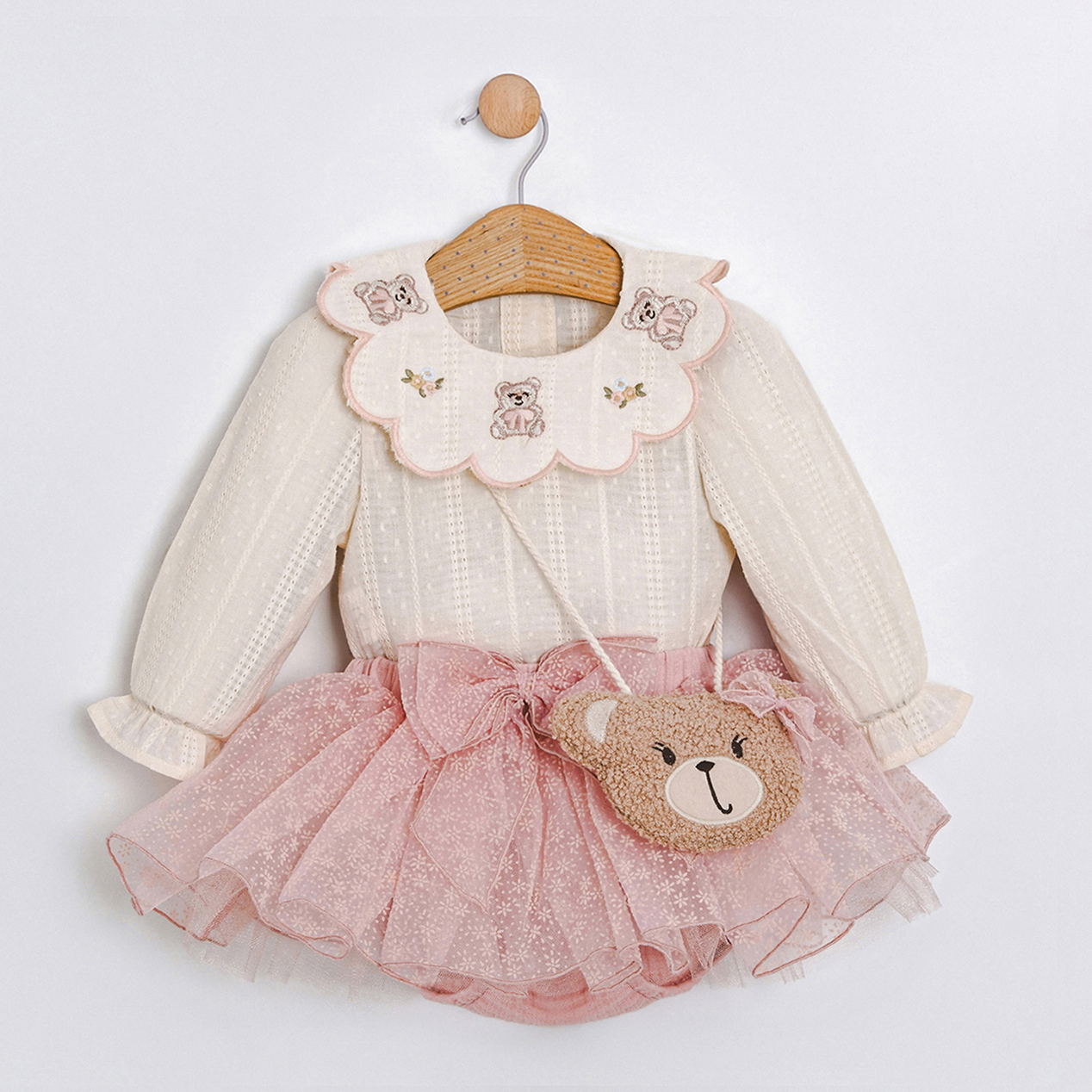 KIZ BEBEK  ÜÇLÜ TAKIM ÇANTALI