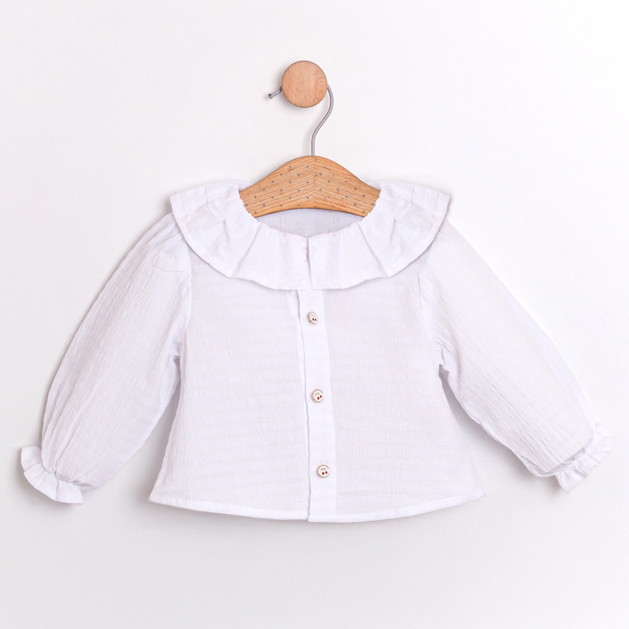 KIZ BEBEK BEYAZ YAKALI GÖMLEK