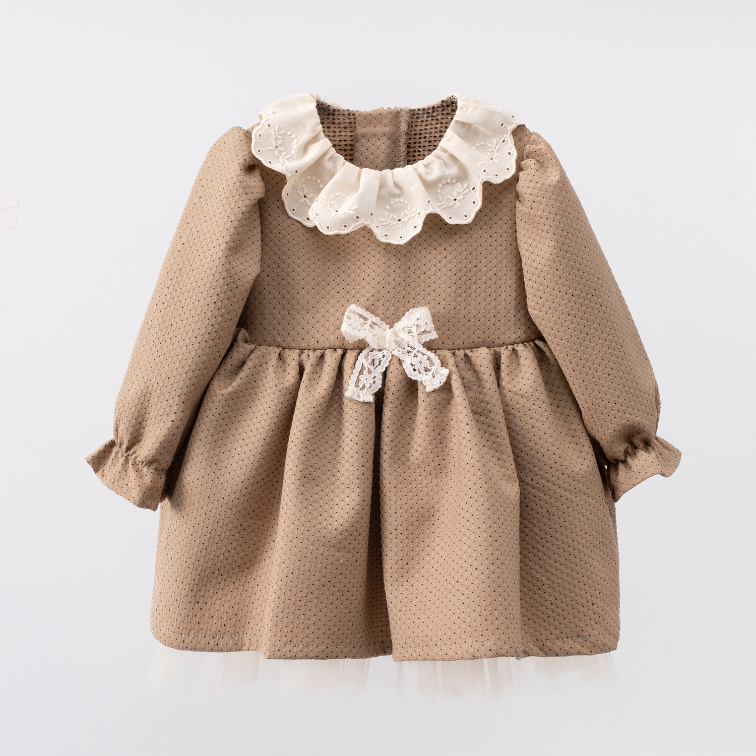 Mary&Joe Angelica Kırmızı Vizon Kız Çocuk Elbise 9-12-18-24 Ay