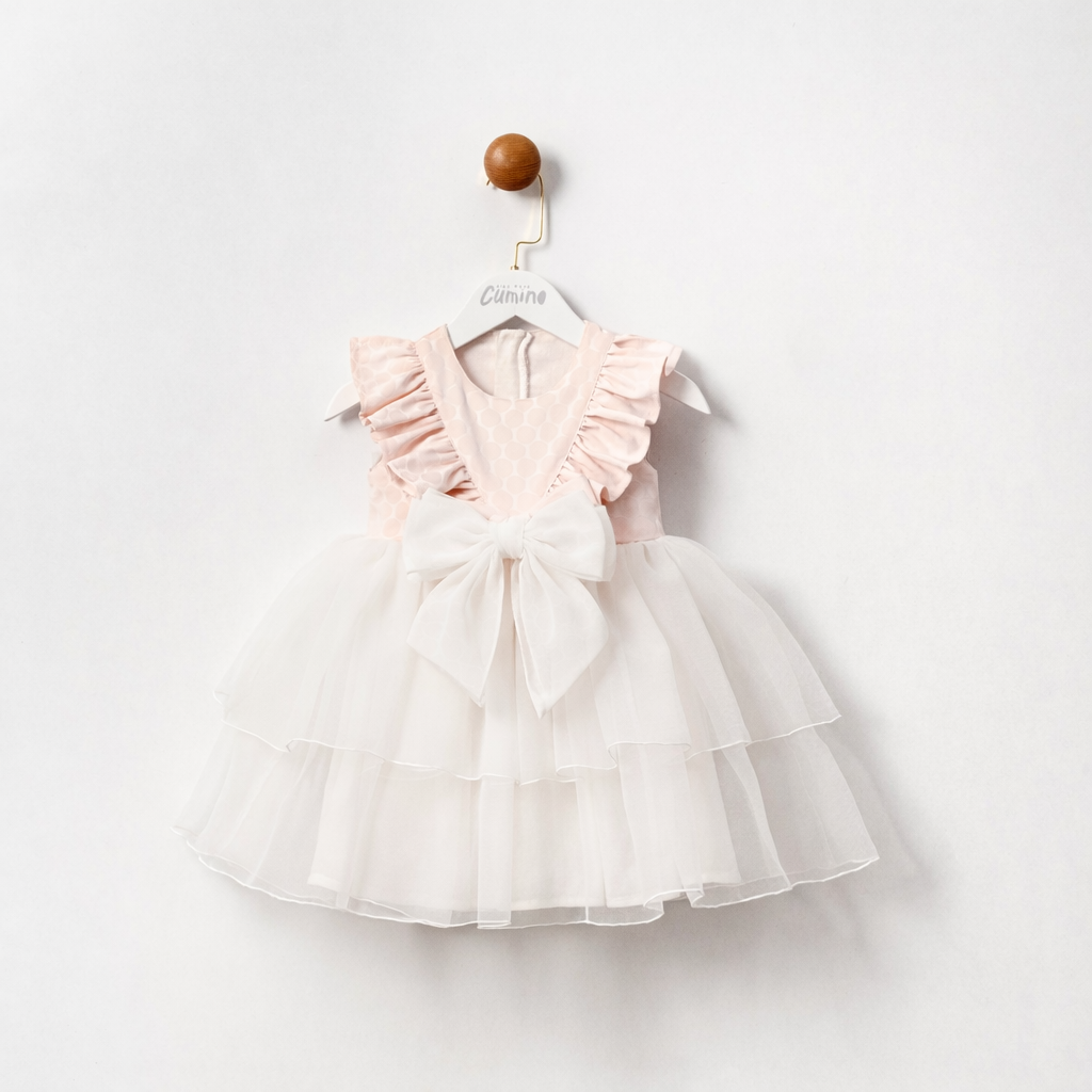 FİYONK TÜLLÜ KIZ ÇOCUK ELBİSE